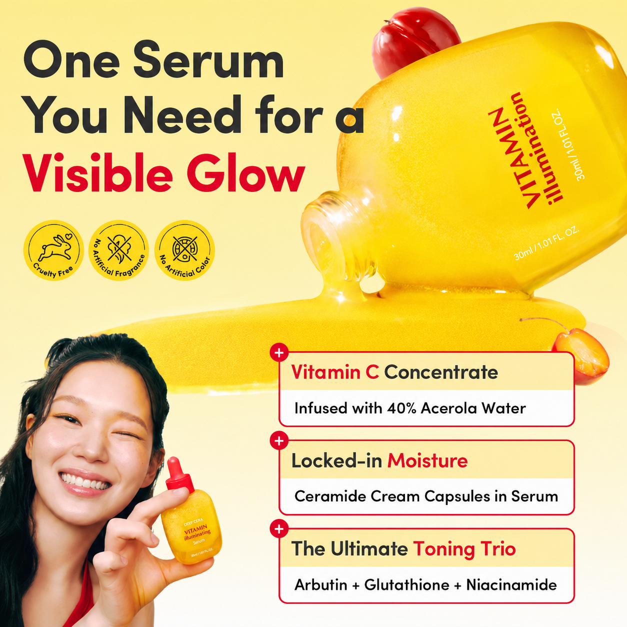 Vitamin Illuminating Serum | Fade the look of dark spots. Turn on your glow.